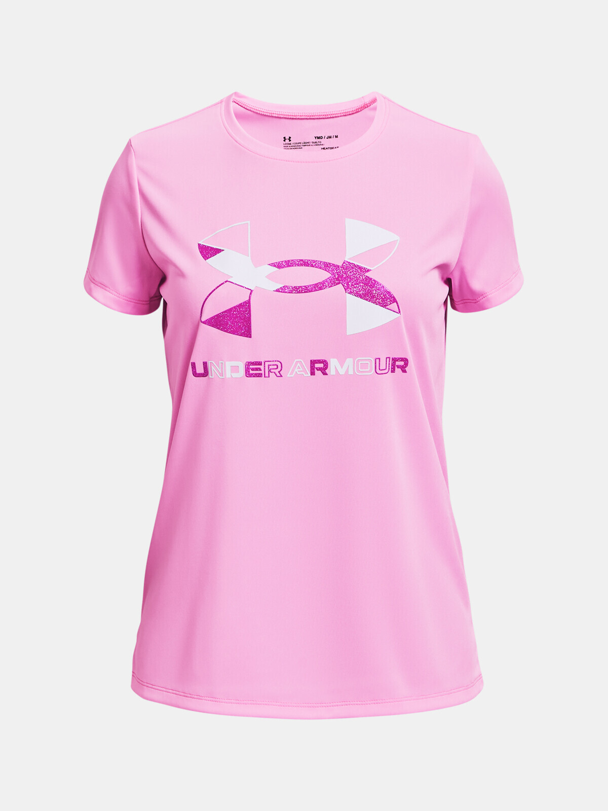 Under Armour Tričko Tech Graphic Big Logo SS-PNK