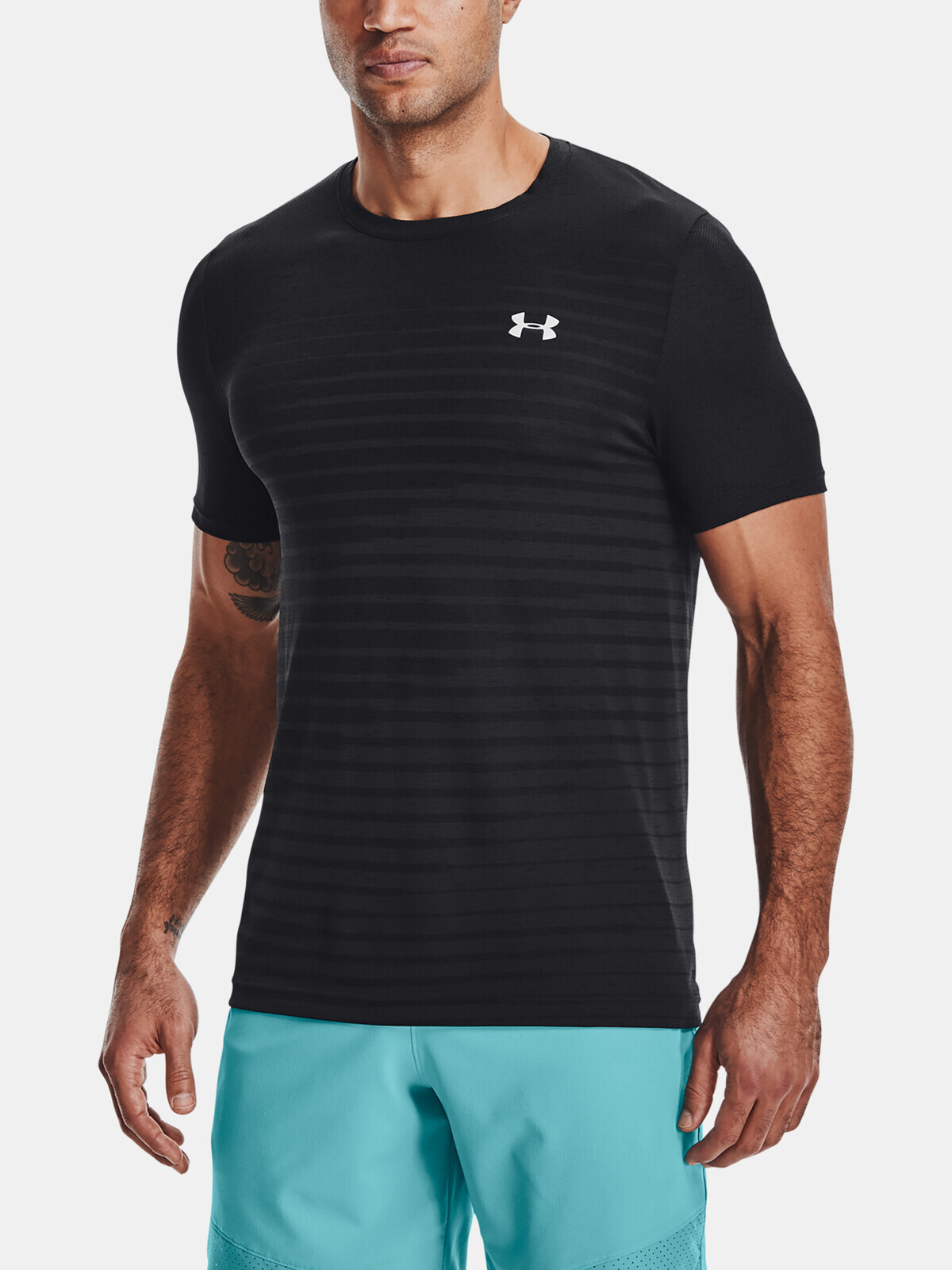 Under Armour T-shirt Seamless Fade SS-BLK - Men's