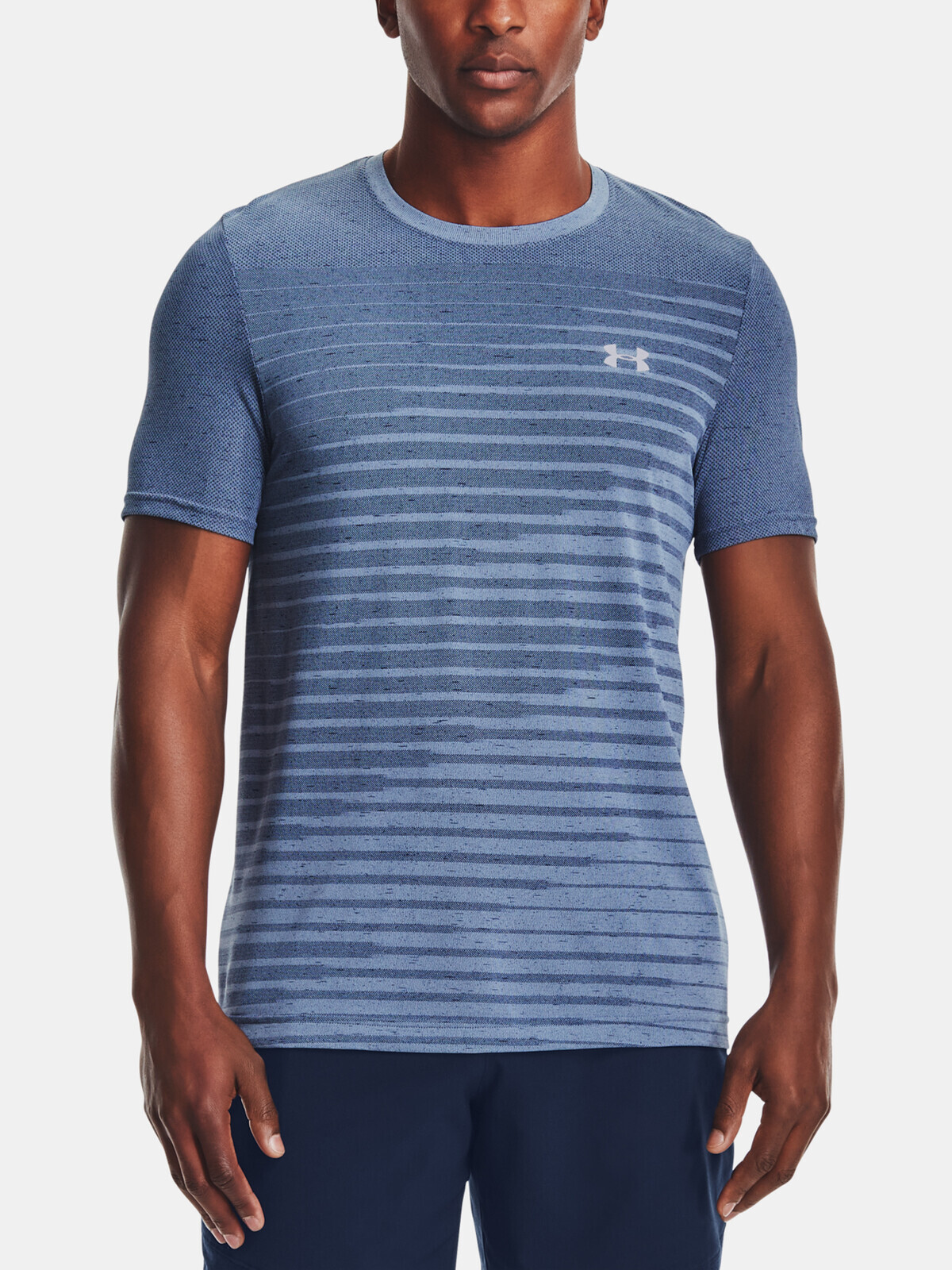 Under Armour T-shirt Seamless Fade SS-BLU - Men's