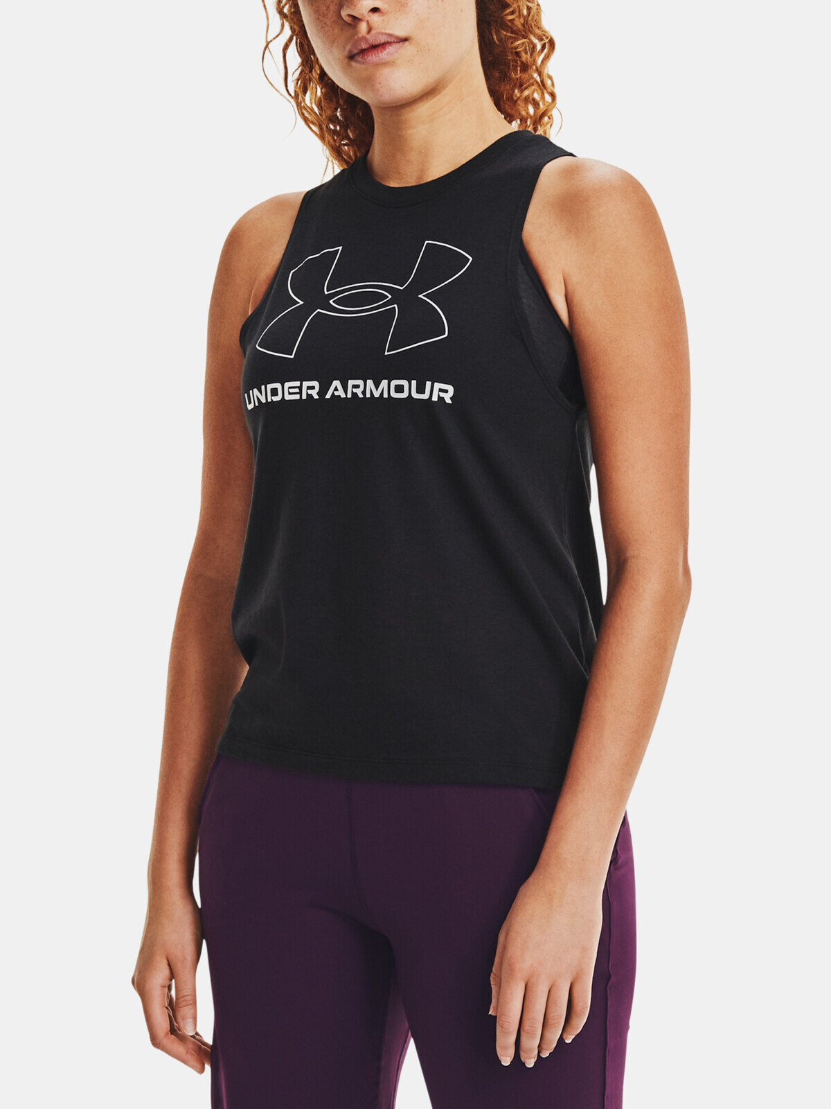 Under Armour Tank Top Live Sportstyle Graphic Tank-BLK - Women