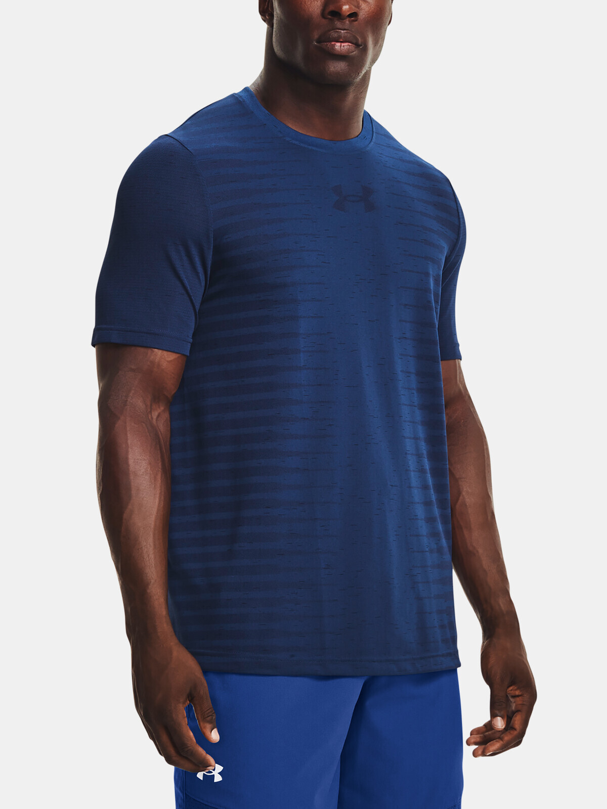 Under Armour T-shirt UA Seamless Wordmark SS-BLU - Men's