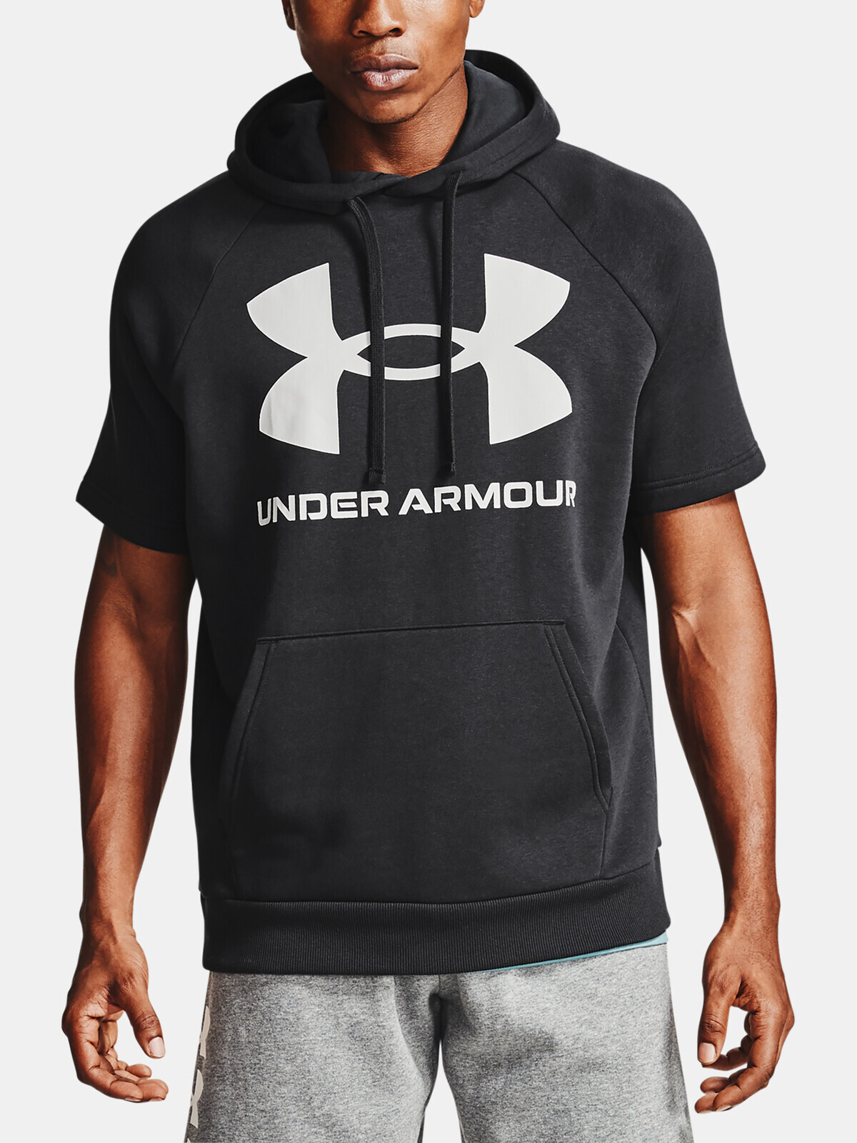 Under Armour Sweatshirt UA Rival Flc Big Logo SS HD-BLK - Men's