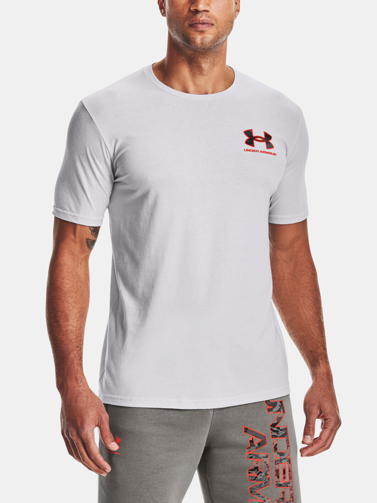 Under Armour T-shirt ABC CAMO FILL WORDMARK SS-GRY - Men's