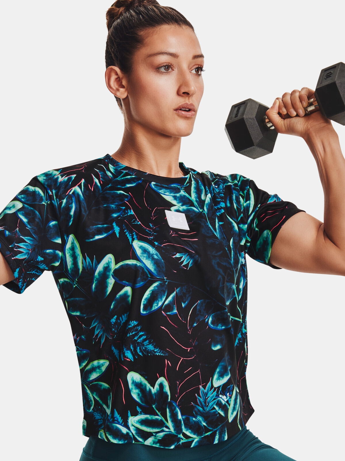 Under Armour T-Shirt Printed Graphic Tee-BLK - Women's