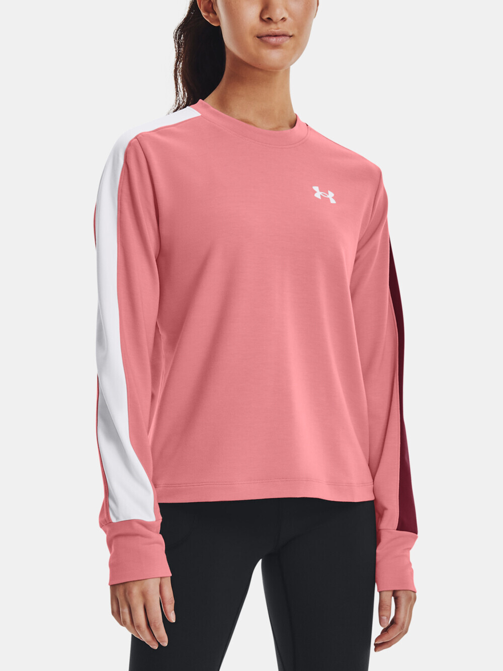 Under Armour Sweatshirt Rival Terry CB Crew-PNK - Women's