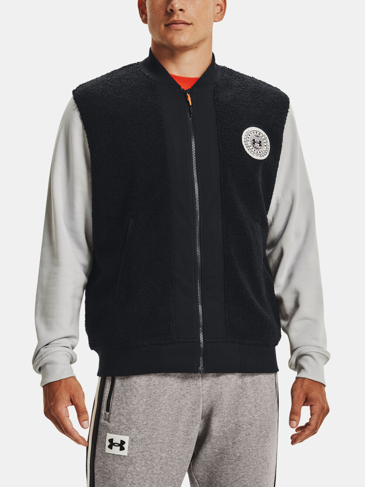 Under Armour Jacket UA RIVAL FLC ALMA MATER BMBR-BLK - Mens
