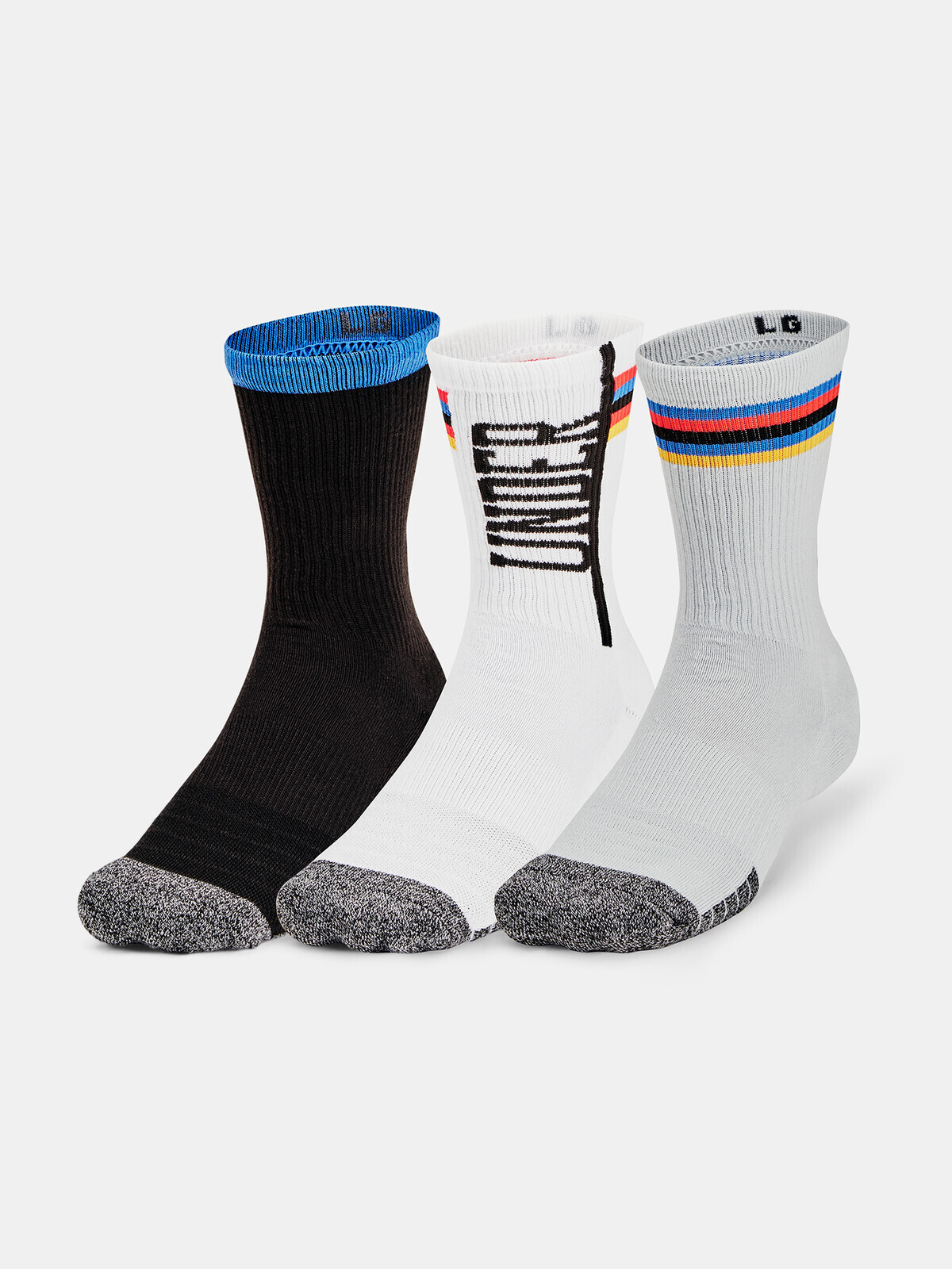 Under Armour Socks UA Heatgear Novelty Crew-WHT - unisex