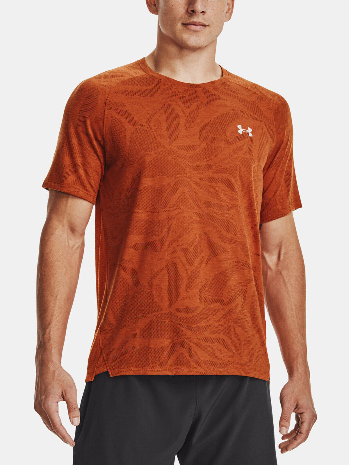 Tričko Under Armour UA Streaker Jacquard Tee - oranžová