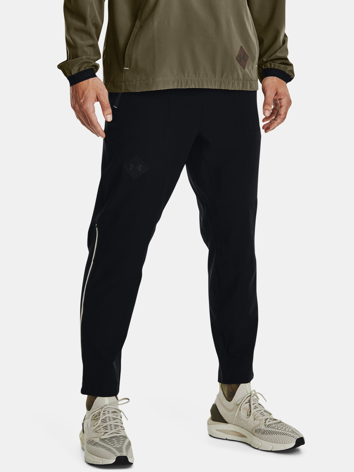 Under Armour Sweatpants UA Terrain Woven Ankle Pants-BLK - Mens