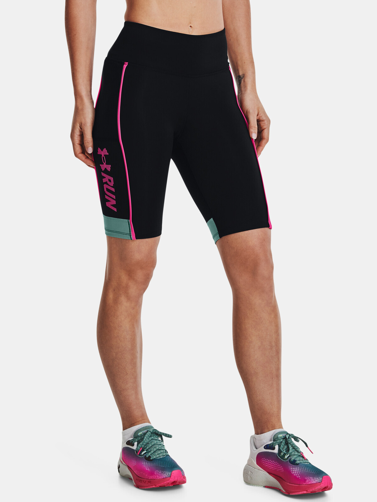 Under Armour Shorts UA Run Anywhere Half Tight-BLK - Women