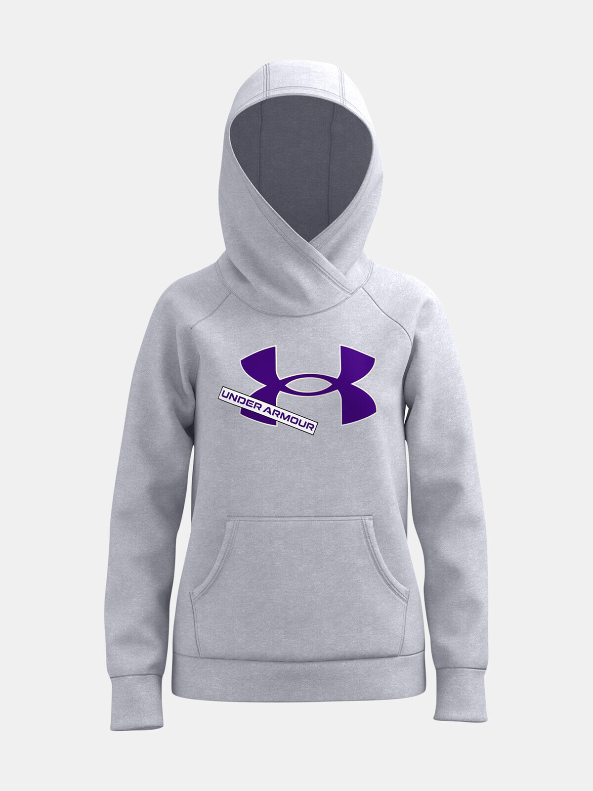 Under Armour Sweatshirt Rival Fleece Logo Hoodie-GRY - Girls