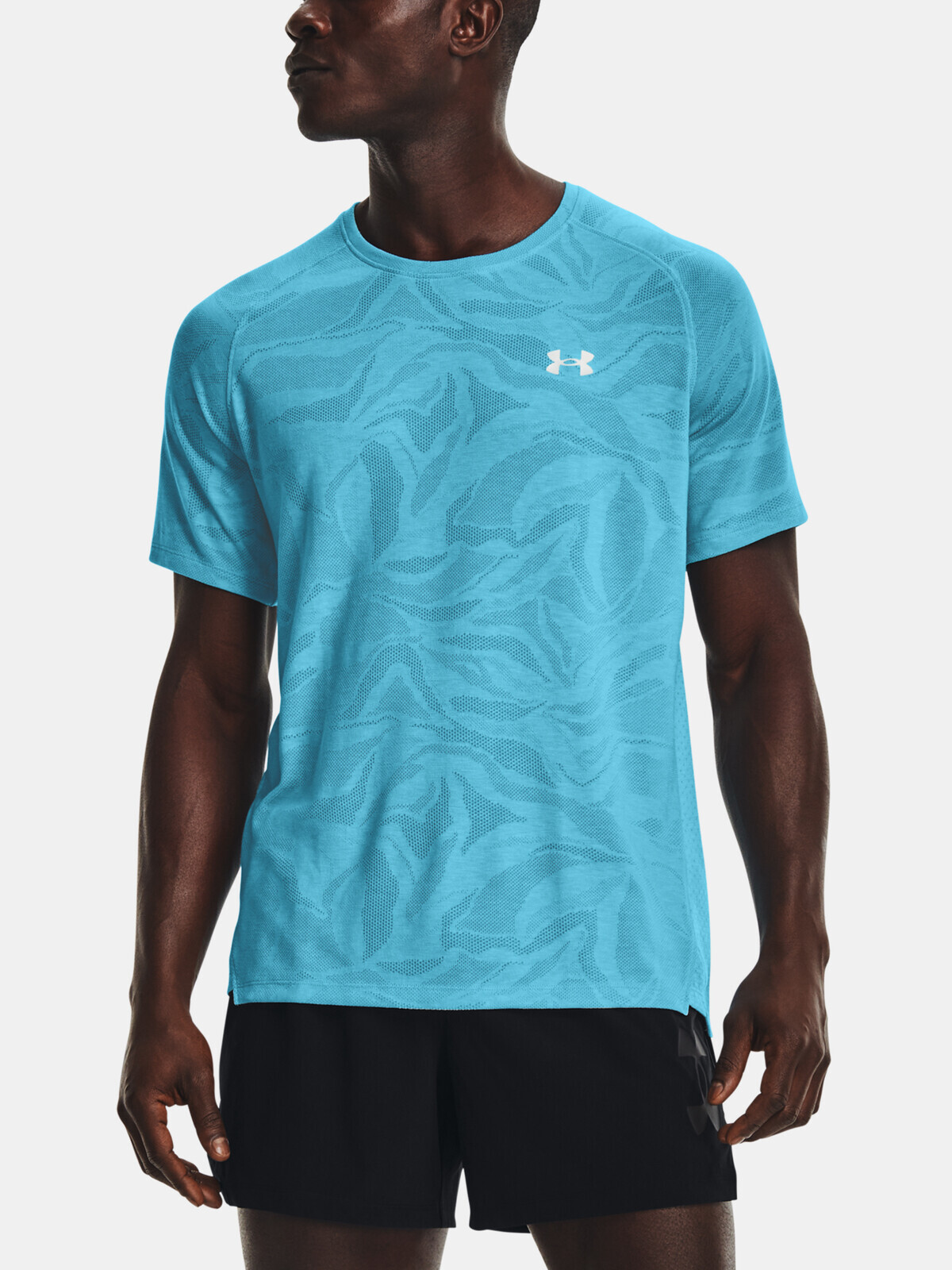Under Armour T-Shirt UA Streaker Jacquard Tee-BLU - Men