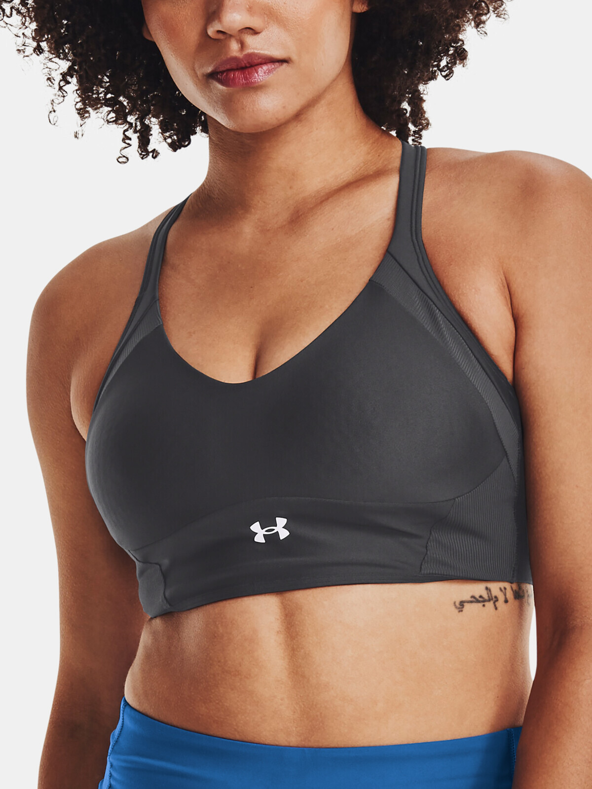 Under Armour Bra UA Infinity Mid Rib Bra-GRY - Women