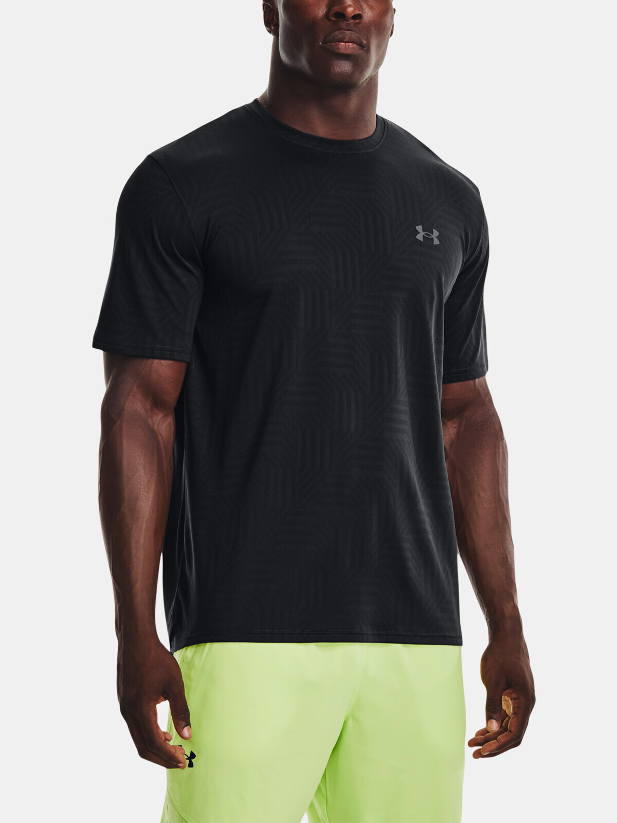 Under Armour T-Shirt UA Training Vent Jacq SS-BLK - Men
