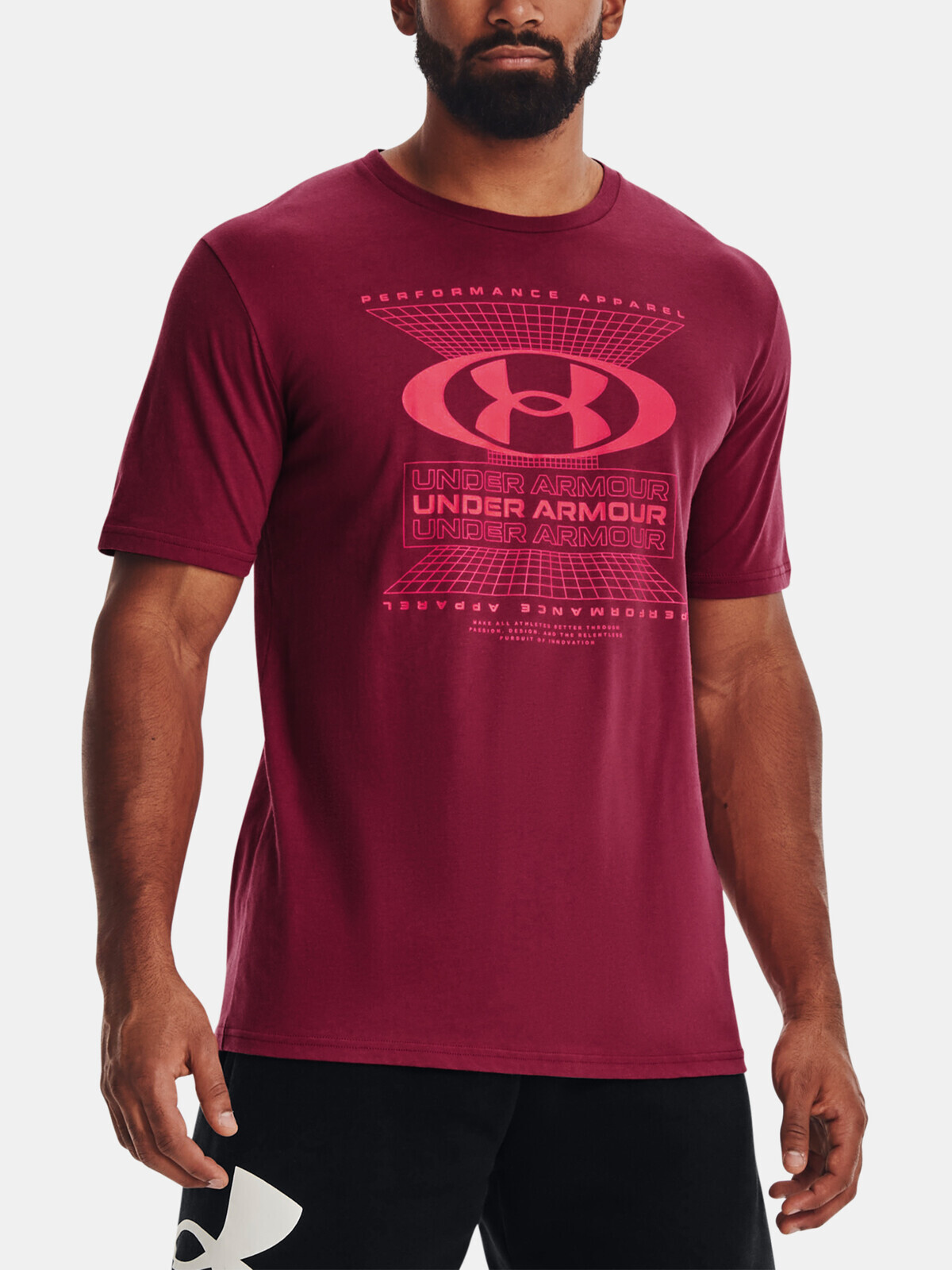 Under Armour T-Shirt UA LOCKERTAG GRID SS-PNK - Mens
