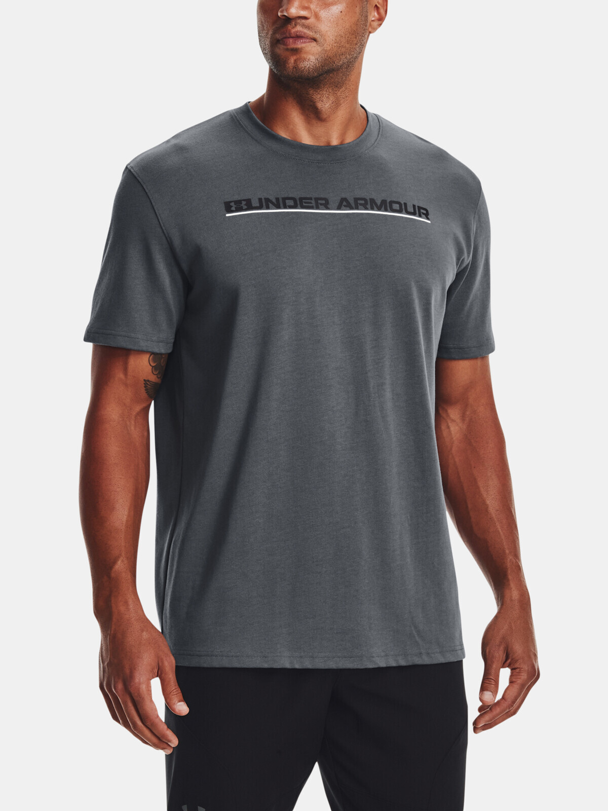 Under Armour T-shirt UA OUTLINE SYMBOL GRID SS-GRY - Men