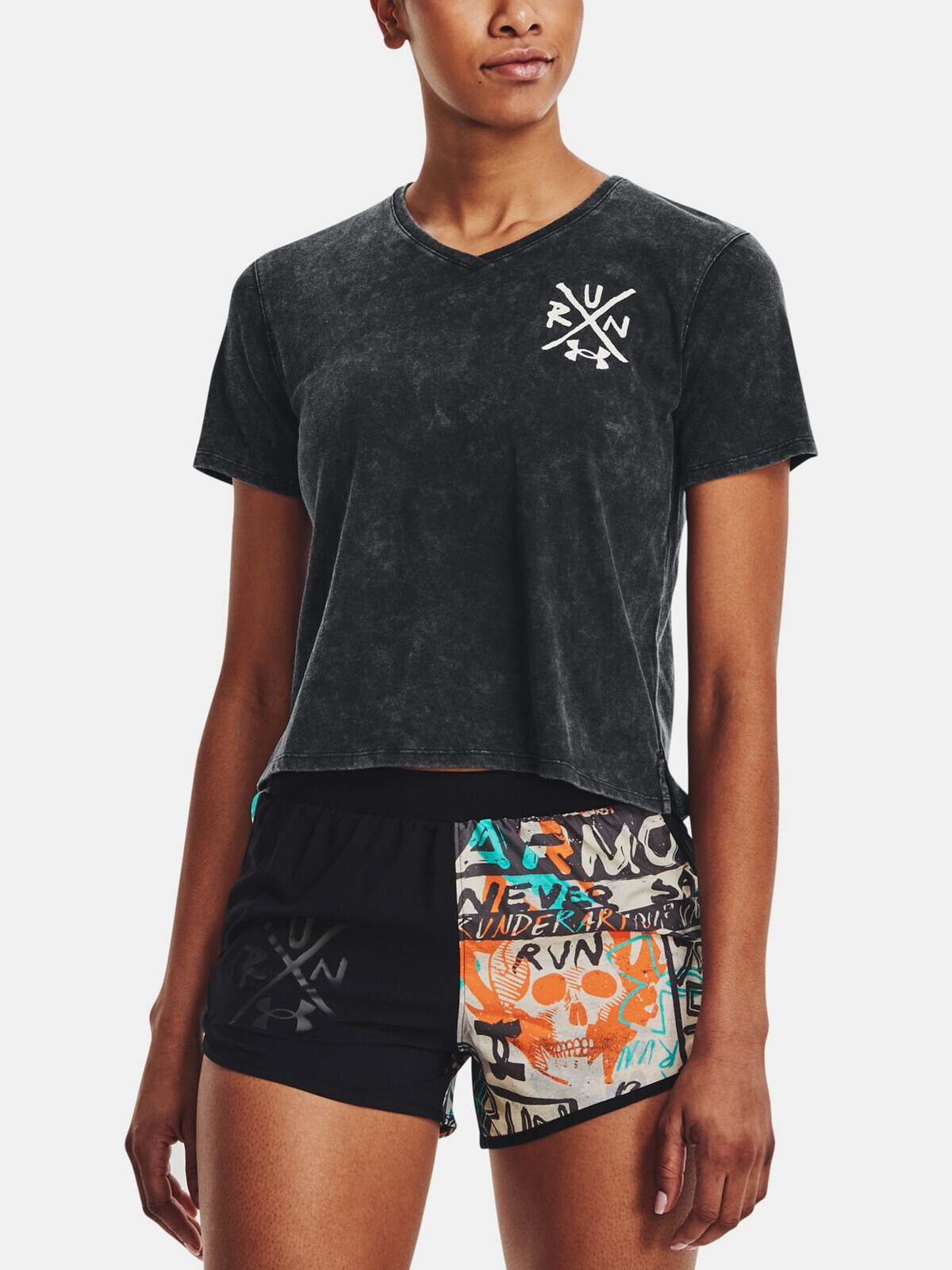 Under Armour T-Shirt UA Destroy All Miles Tee II-BLK - Women