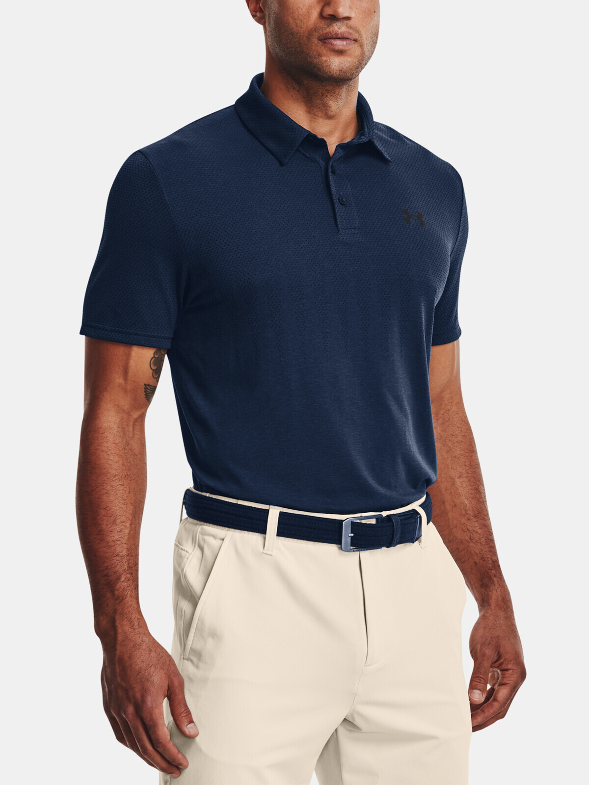 Under Armour T-Shirt UA Vanish Seamless Polo-NVY - Men