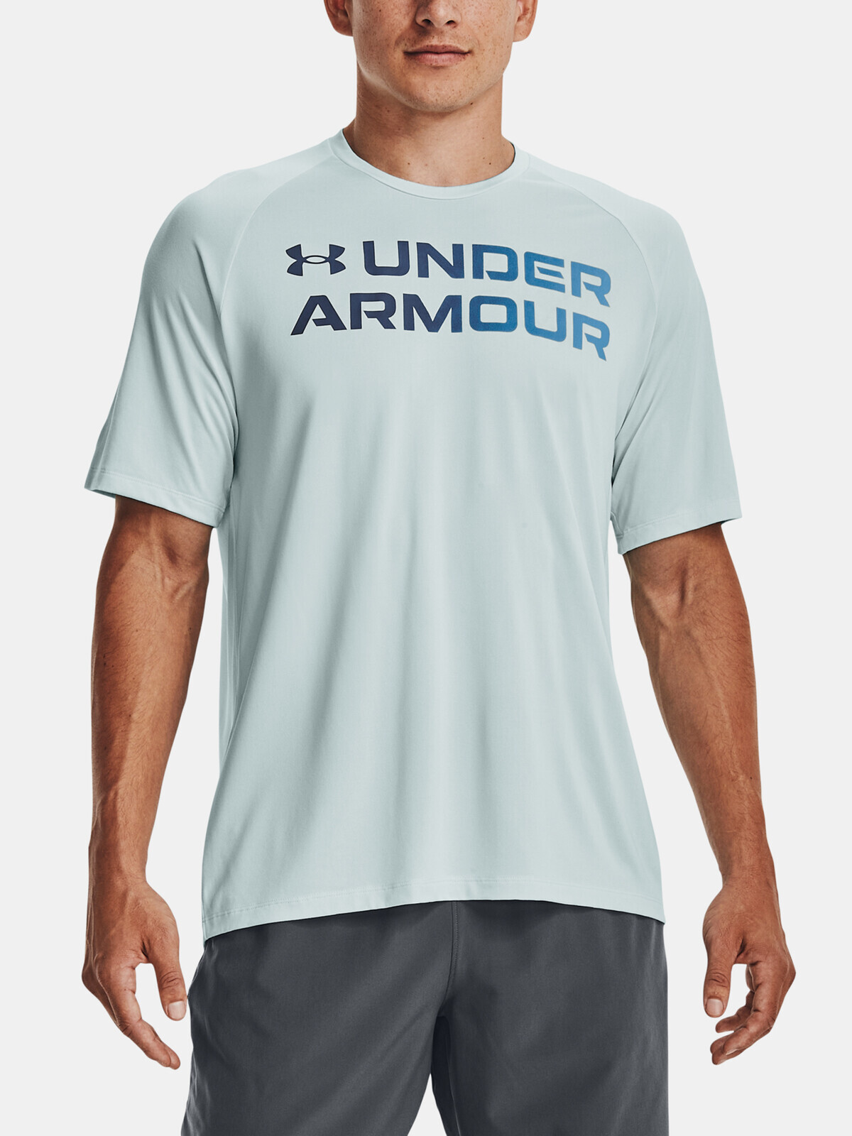Under Armour T-Shirt UA Tech 2.0 Gradient SS-BLU - Men