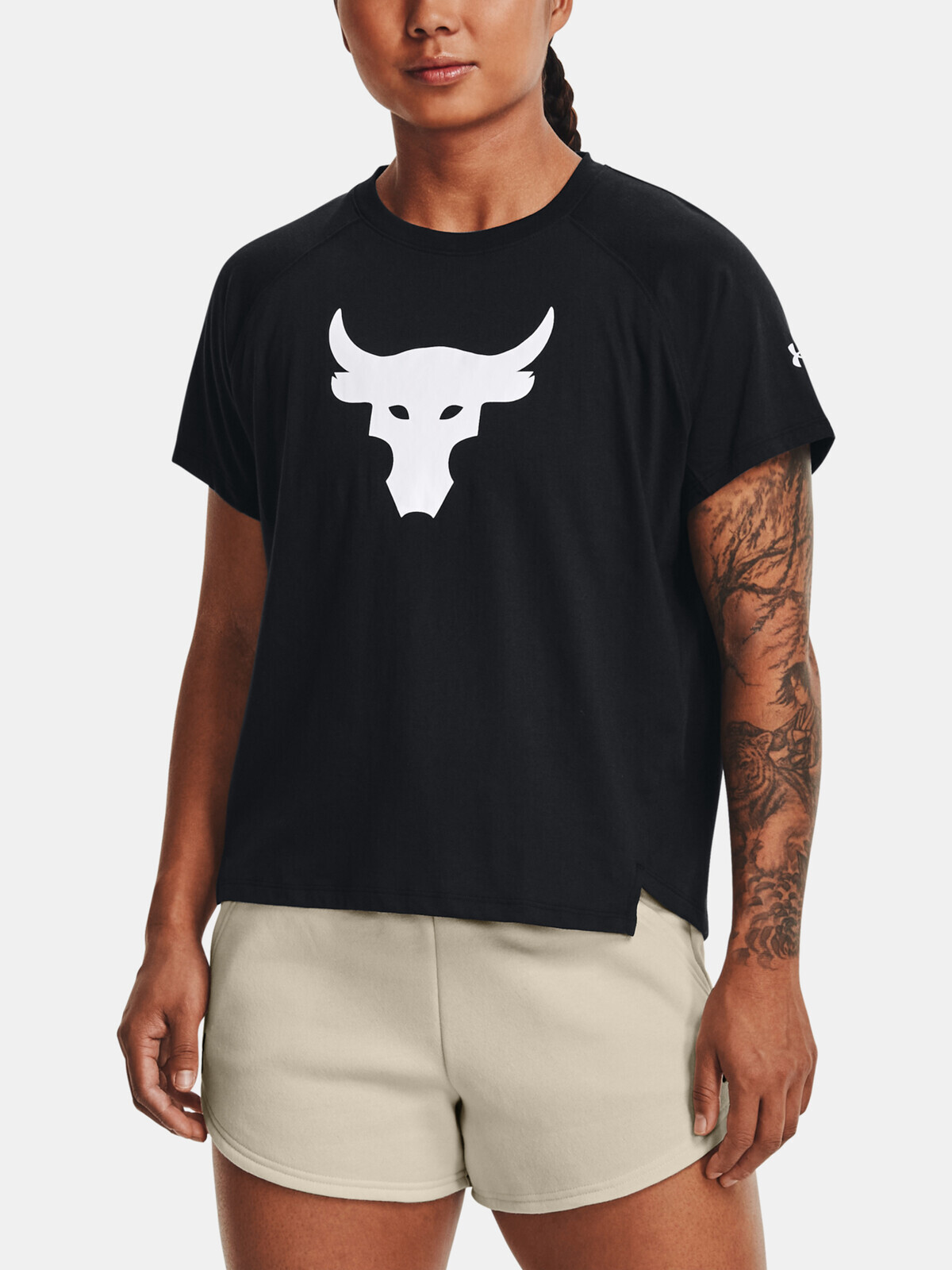 Under Armour T-Shirt UA PROJECT ROCK BULL SS-BLK - Women