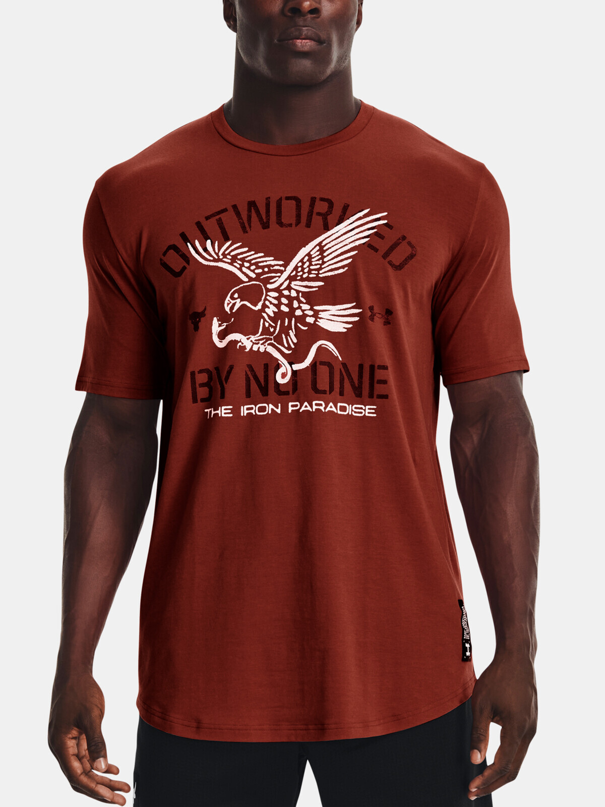 Under Armour T-Shirt UA Project Rock Outworked SS-RED - Mens