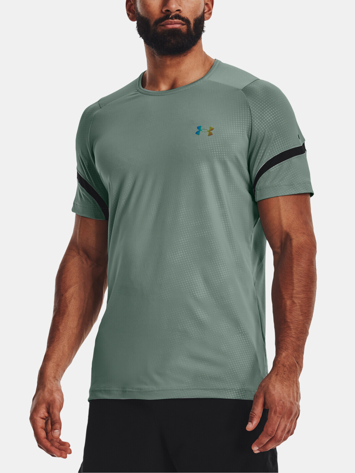 Under Armour T-Shirt UA Rush Emboss SS-GRY - Men