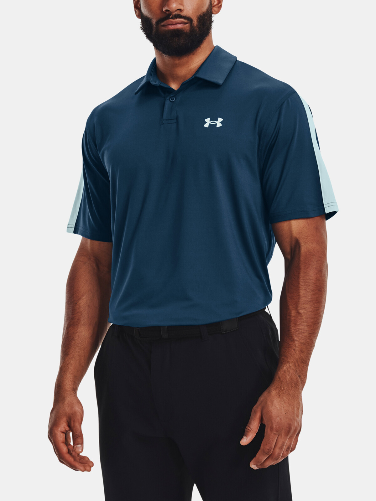 Under Armour T-Shirt UA T2G Blocked Polo-BLU - Men