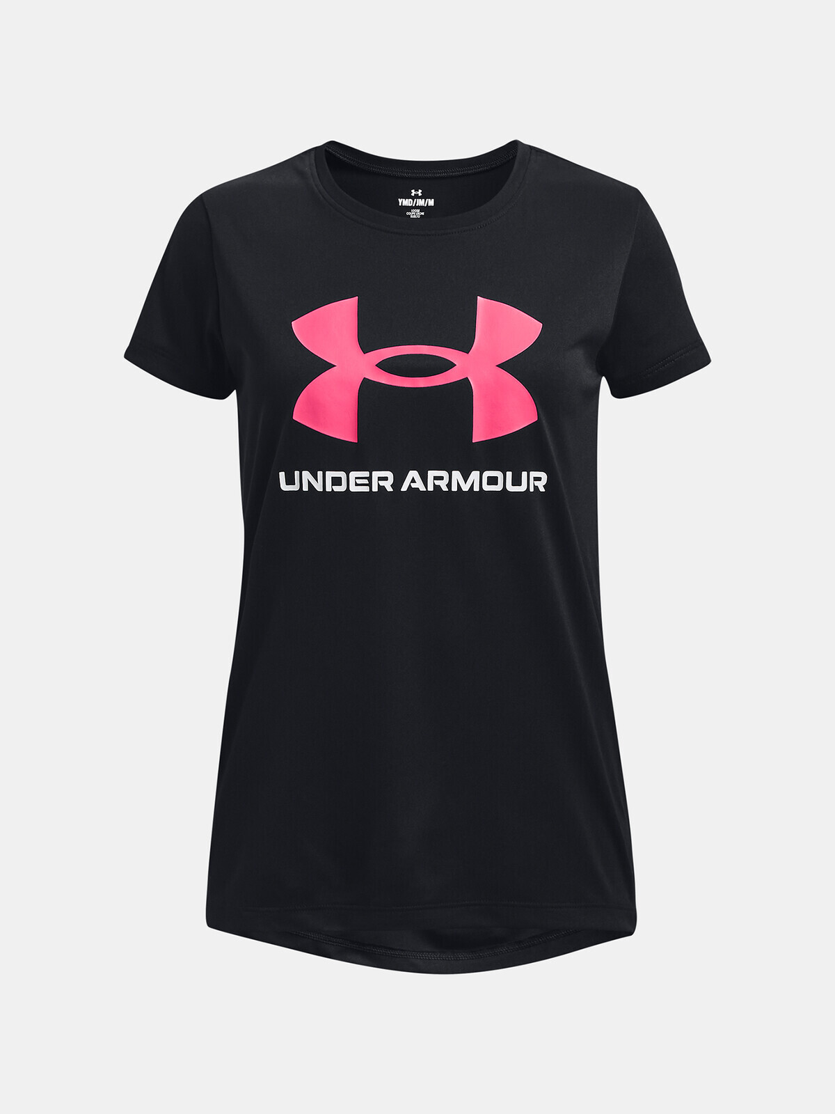Under Armour T-Shirt Tech Solid Print Fill BL SSC-BLK - Girls