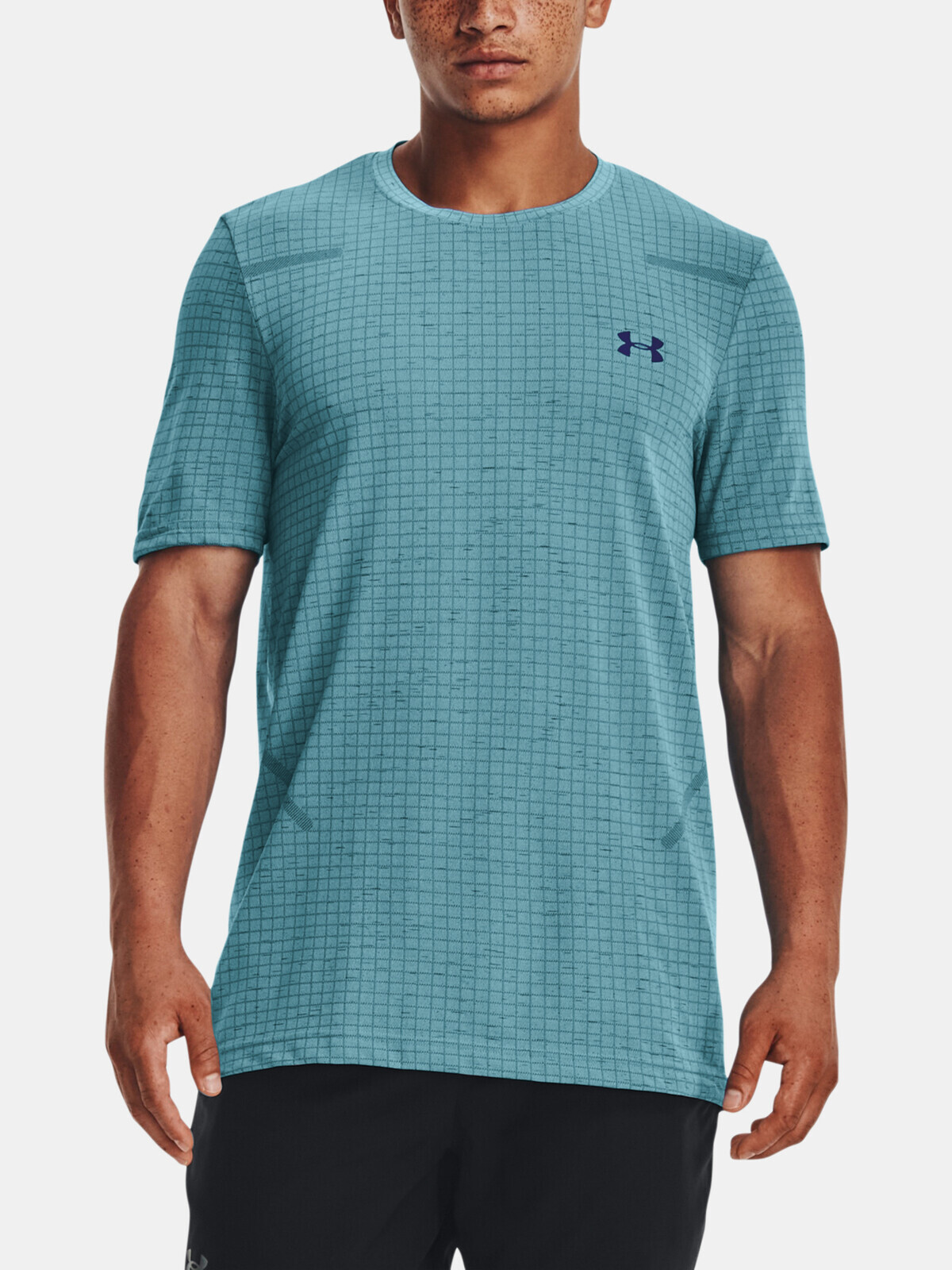 Svetlomodré športové tričko Under Armour UA Seamless Grid
