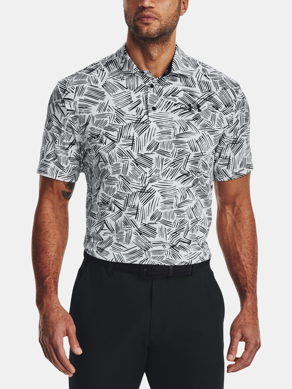 Under Armour T-Shirt UA Playoff 3.0 Printed Polo-WHT - Men