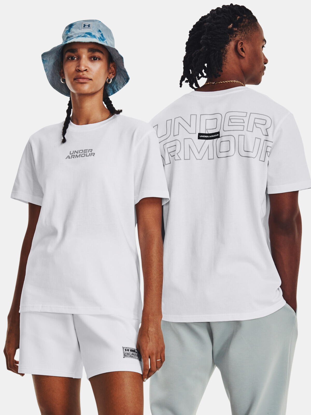 Under Armour T-Shirt UA OUTLINE HEAVYWEIGHT SS-WHT - unisex