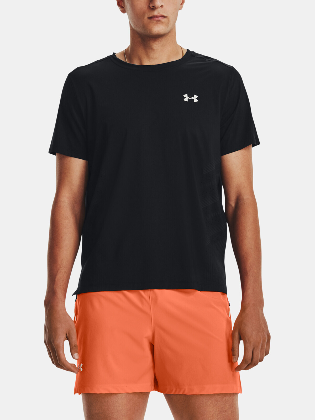Čierne pánske športové tričko Under Armour UA ISO-CHILL Laser Heat