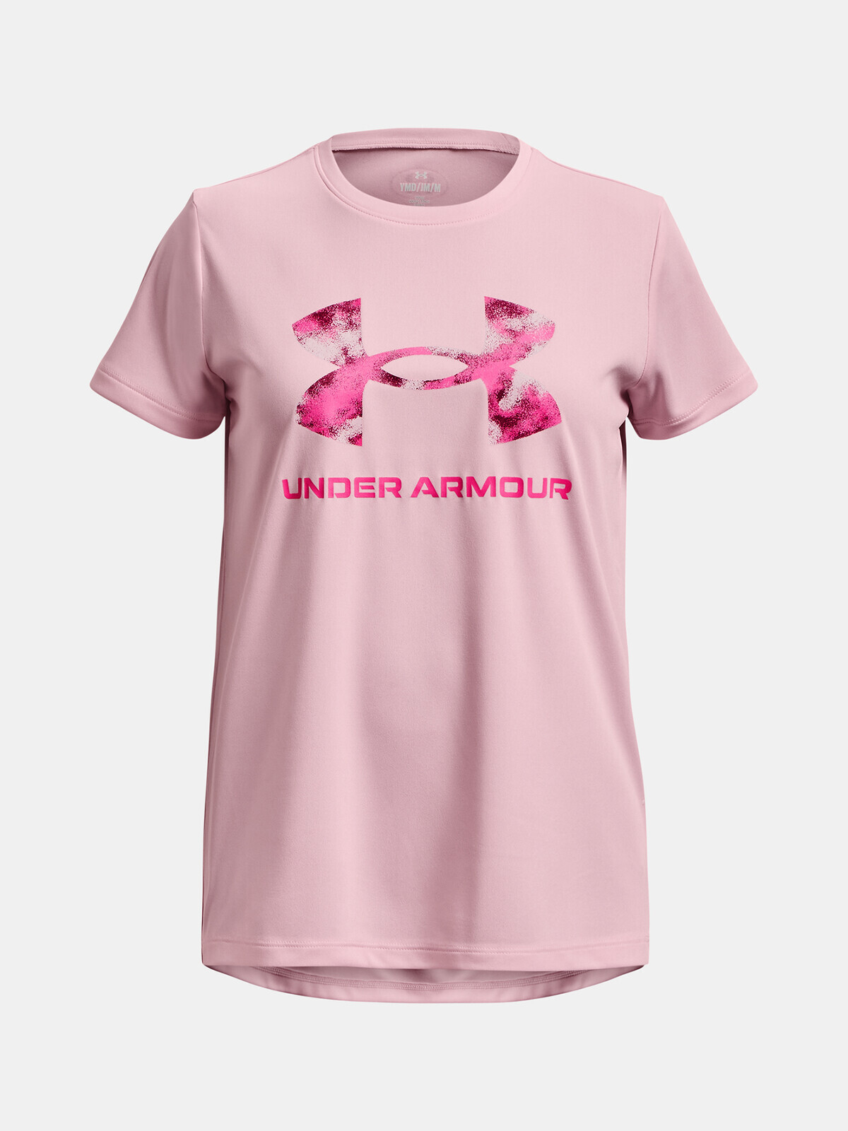 Ružové športové tričko Under Armour Tech Solid Print Fill BL SSC