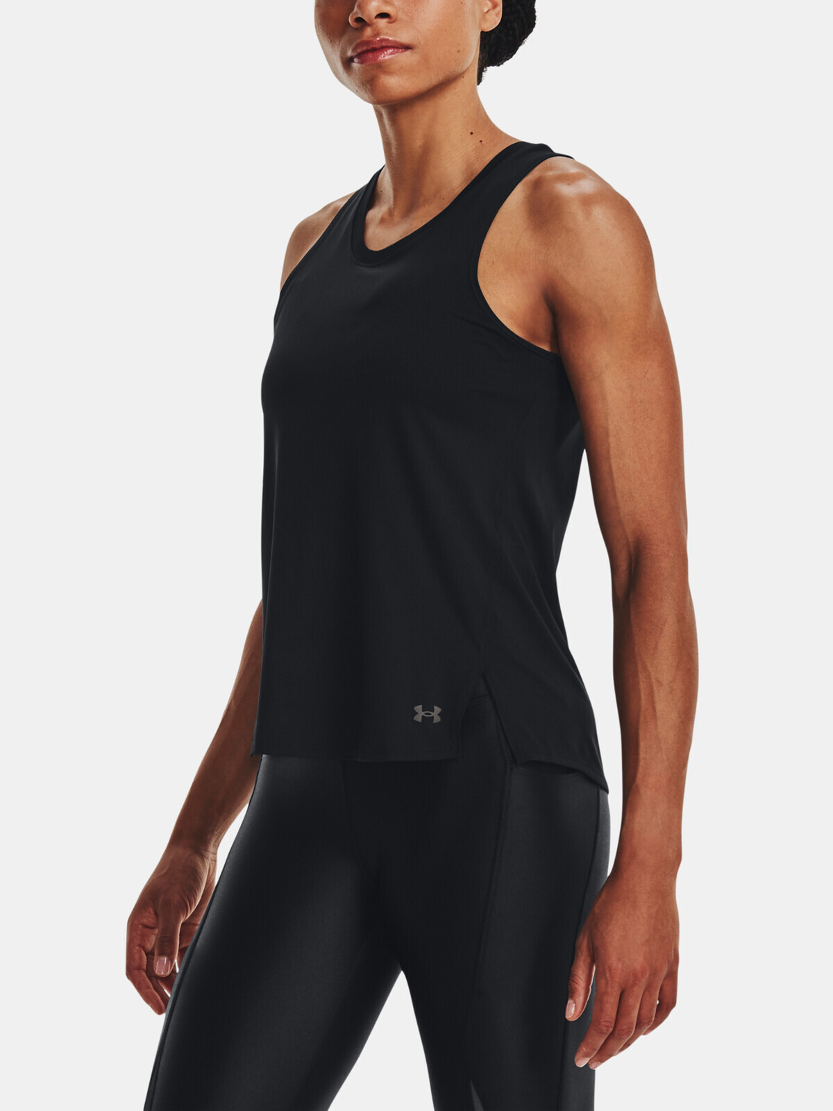 Čierne športové tielko Under Armour UA ISO-CHILL LASER TANK