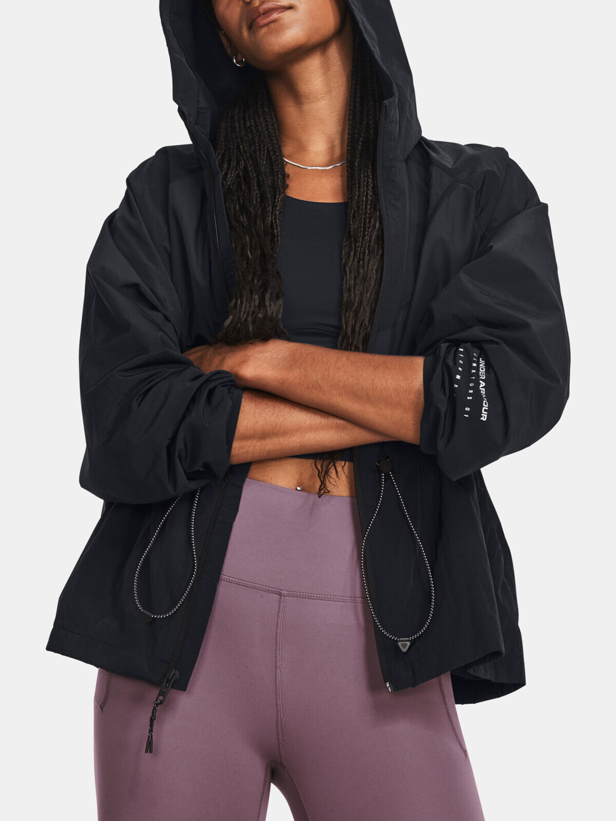 Under Armour Jacket UA Rush Woven Novelty-BLK - Women