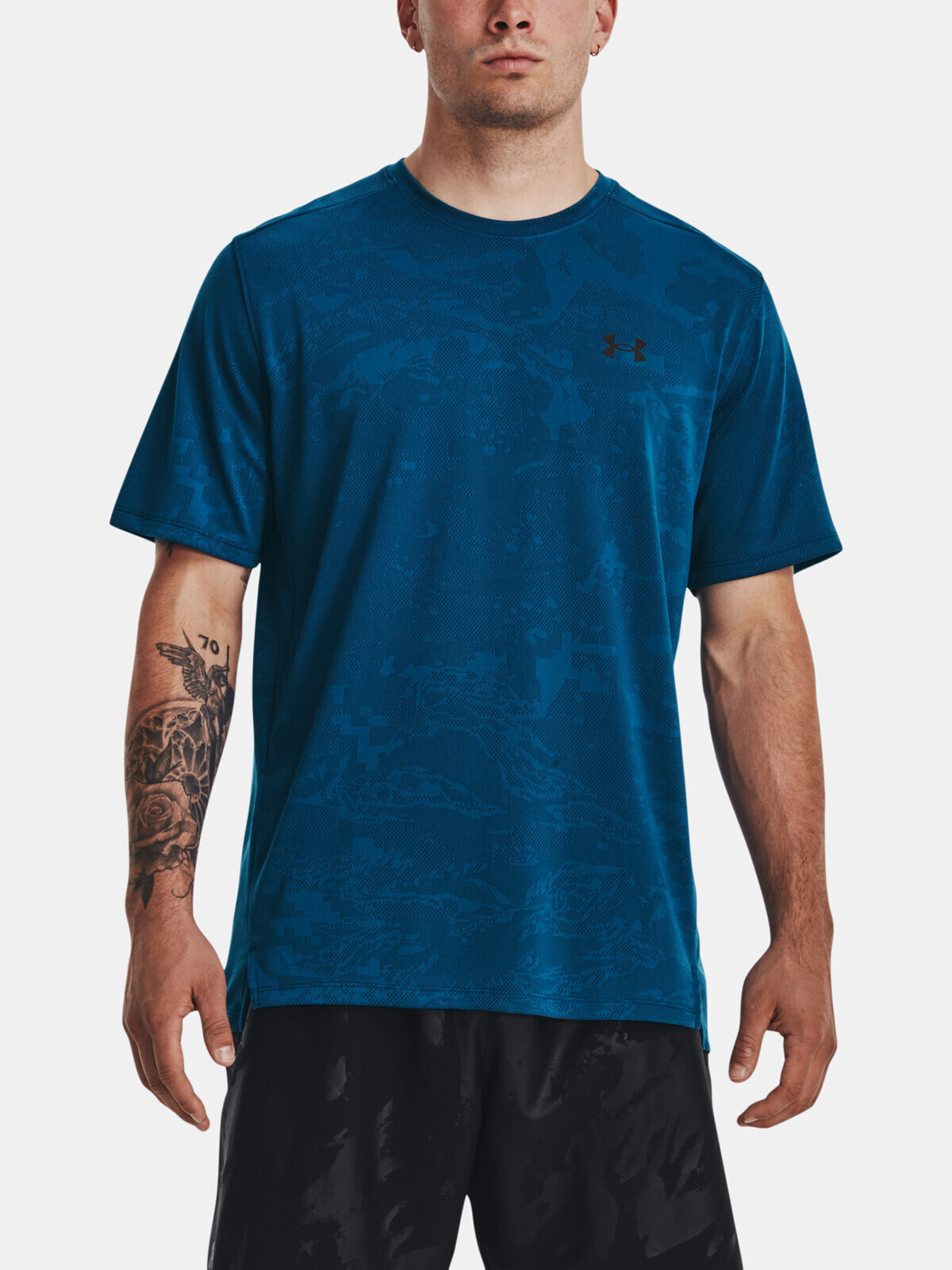 Modré pánske športové tričko Under Armour Tech Vent