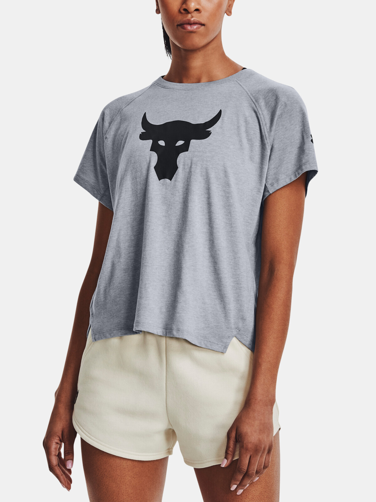 Under Armour T-Shirt UA PROJECT ROCK BULL SS-GRY - Women