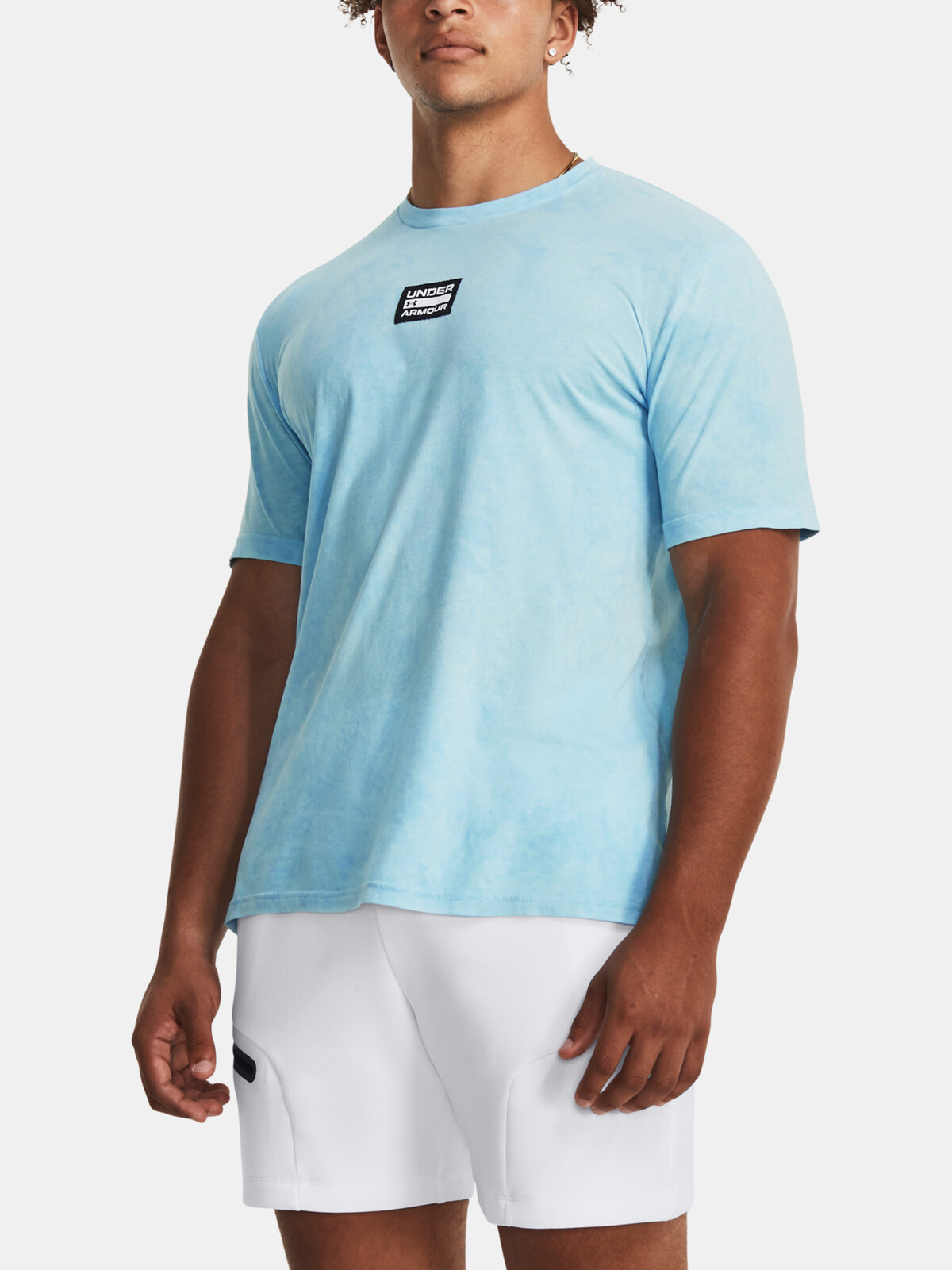 Under Armour T-Shirt UA ELEVATED CORE WASH SS-BLU - Men