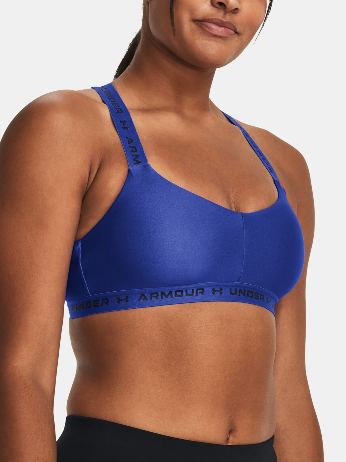Modrá športová podprsenka Under Armour Crossback Low