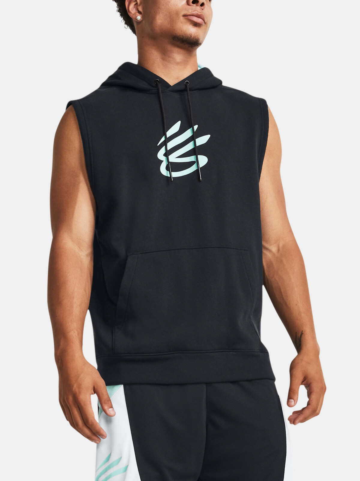 Čierna mikina Under Armour Curry Fleece SLVLS Hoodie