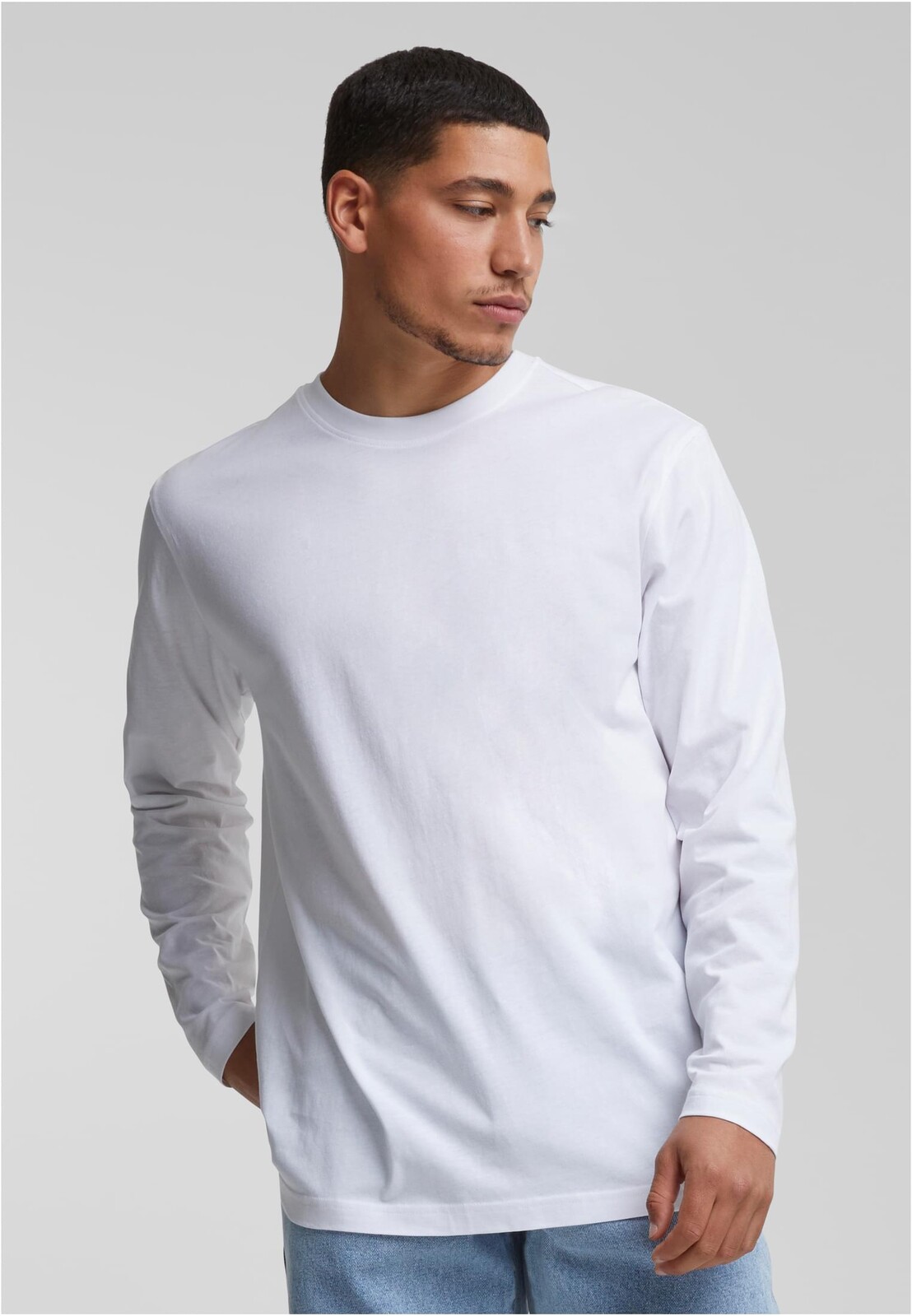 Men's Long Sleeve T-Shirt Basic White