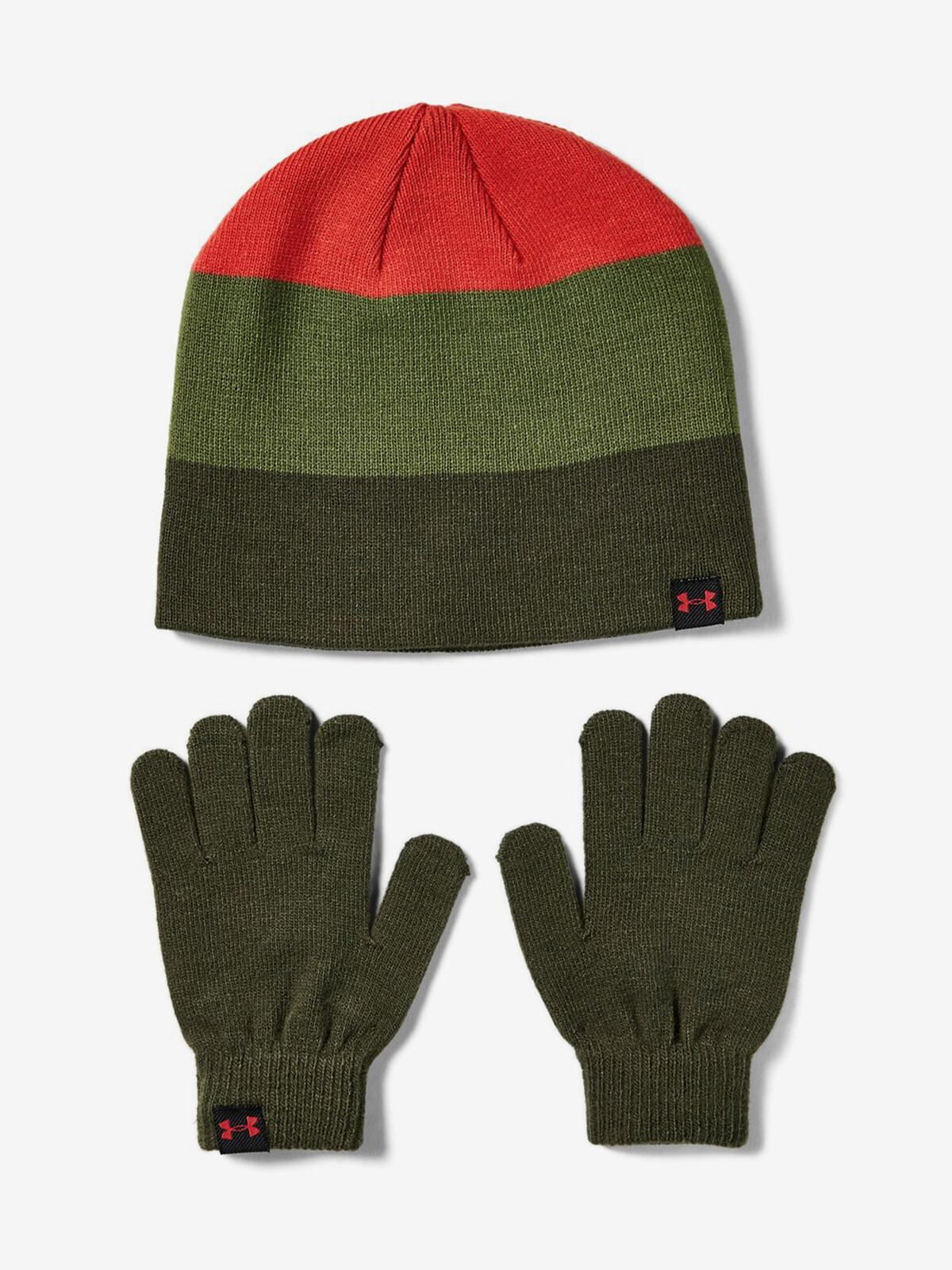 Under Armour Caps & Gloves Boys Beanie Glove Combo-Grn - Boys