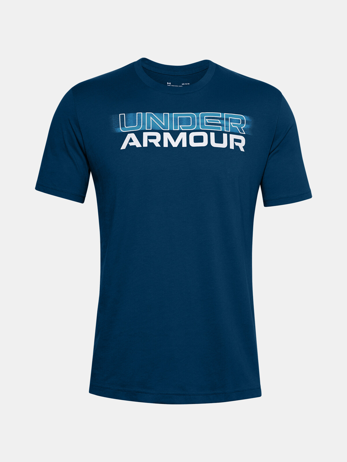Under Armour T-Shirt UA BLURRY LOGO WORDMARK SS-BLU - Men's