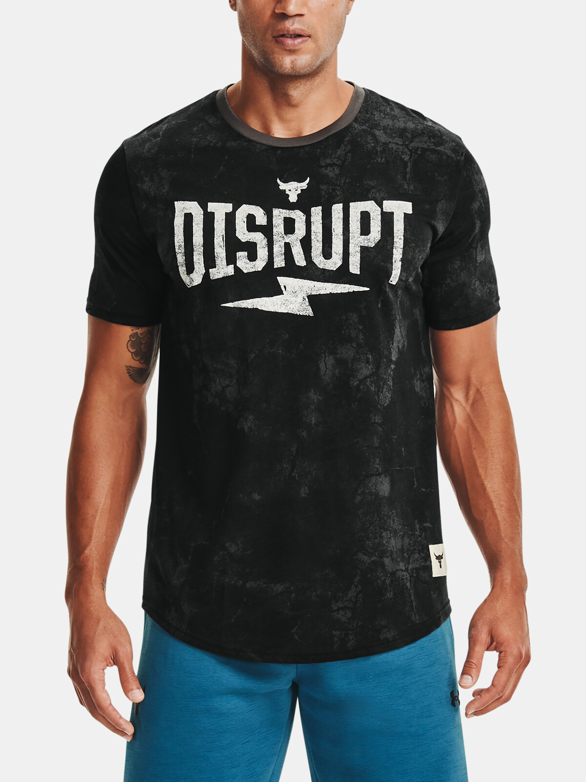 Under Armour T-Shirt PROJECT ROCK DISRUPT SS-BLK - Men's
