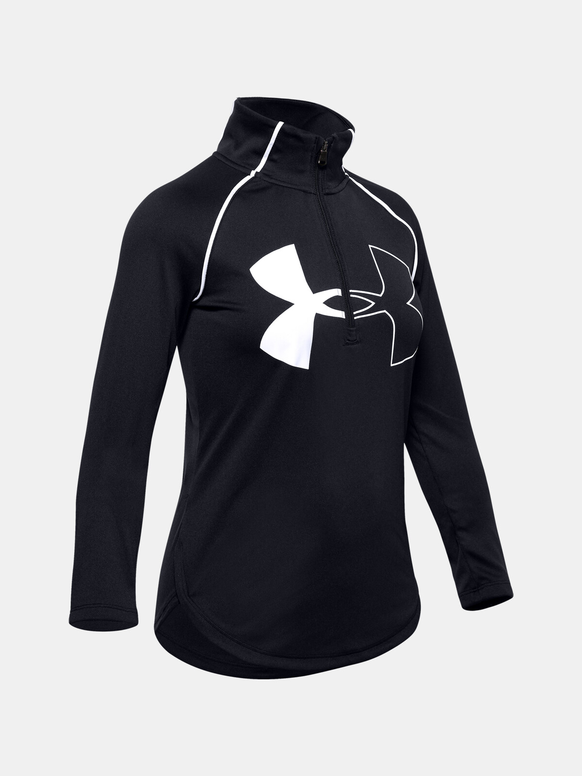 Under Armour T-Shirt Tech Graphic Big Logo 1/2 Zipper - Girls
