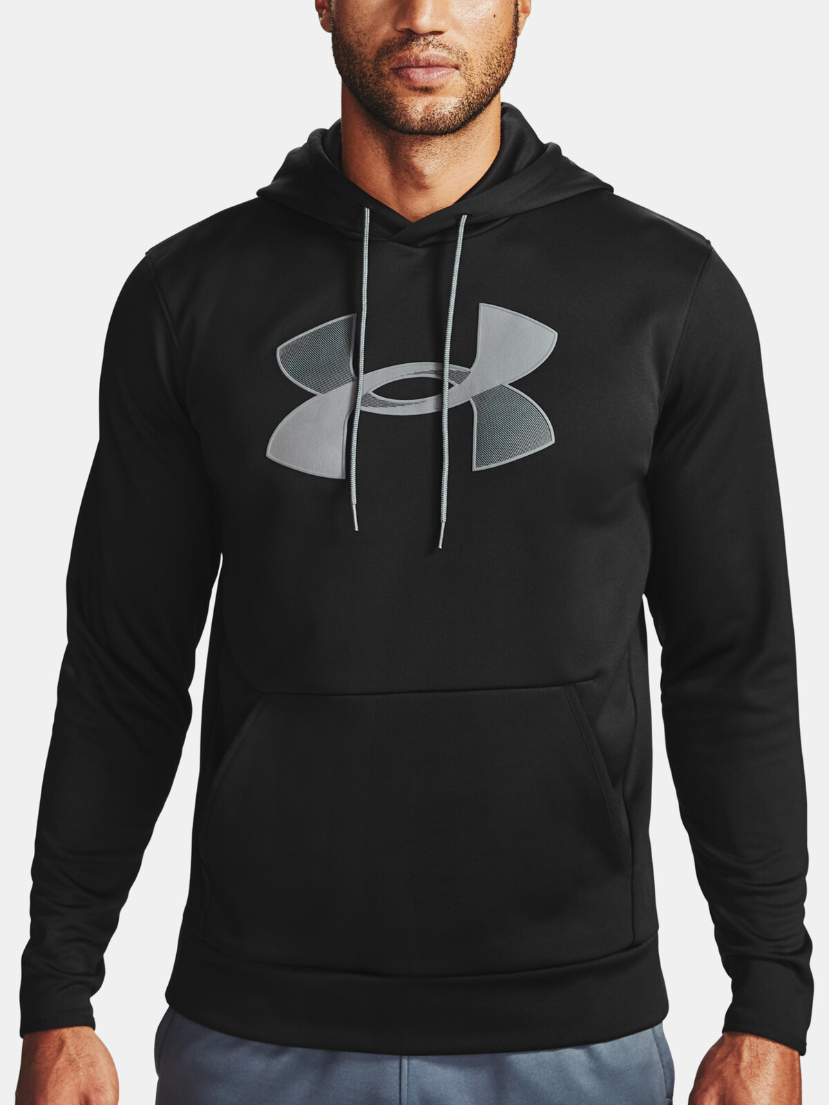 Under Armour Sweatshirt Armour Fleece Big Logo HD-BLK - Mens