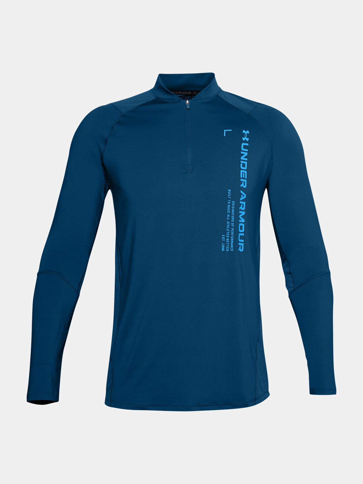 Under Armour T-Shirt UA MK-1 Graphic 1/4 Zip-BLU - Mens