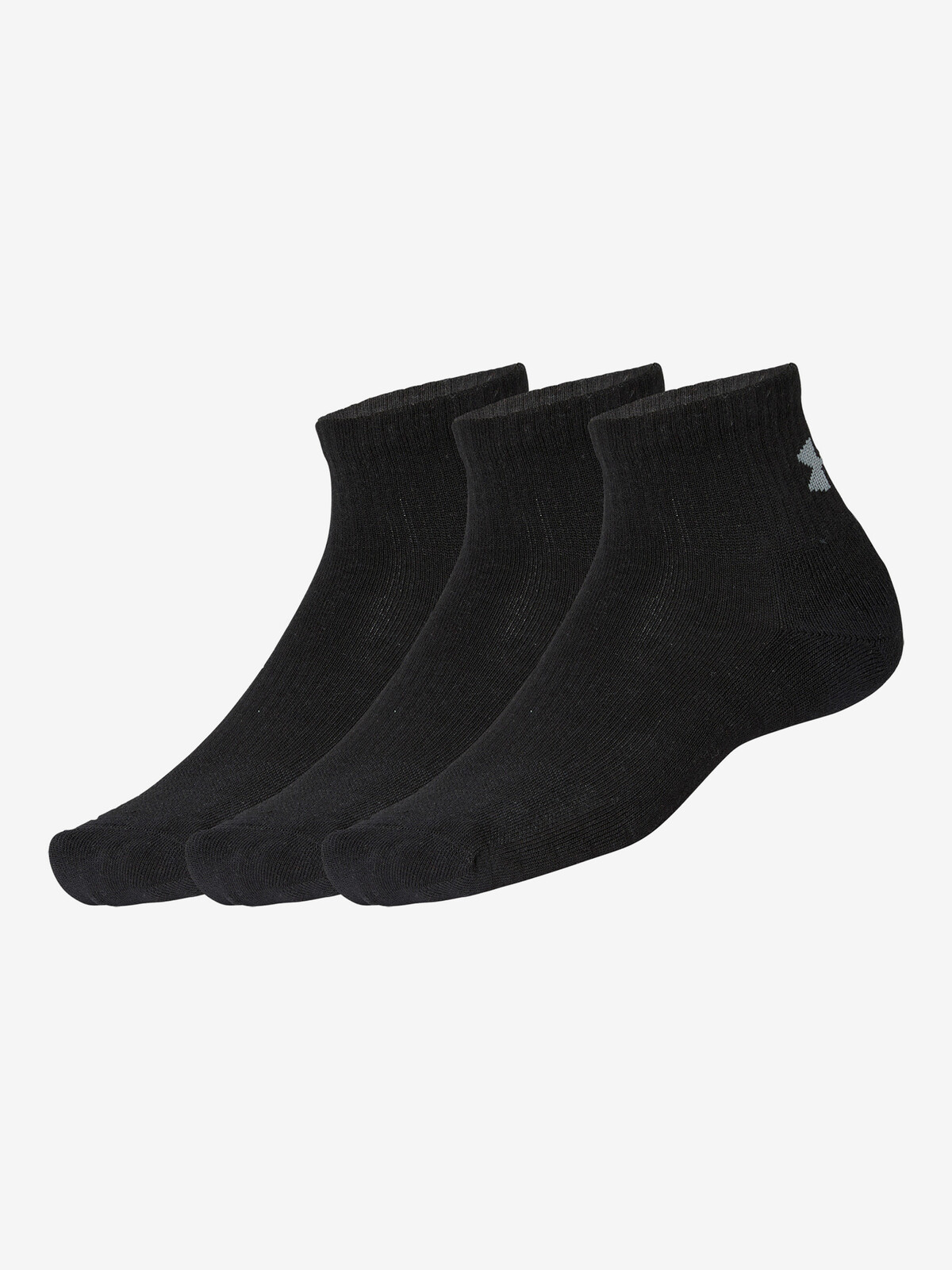Under Armour Socks Training Cotton QTR-BLK,LG - unisex