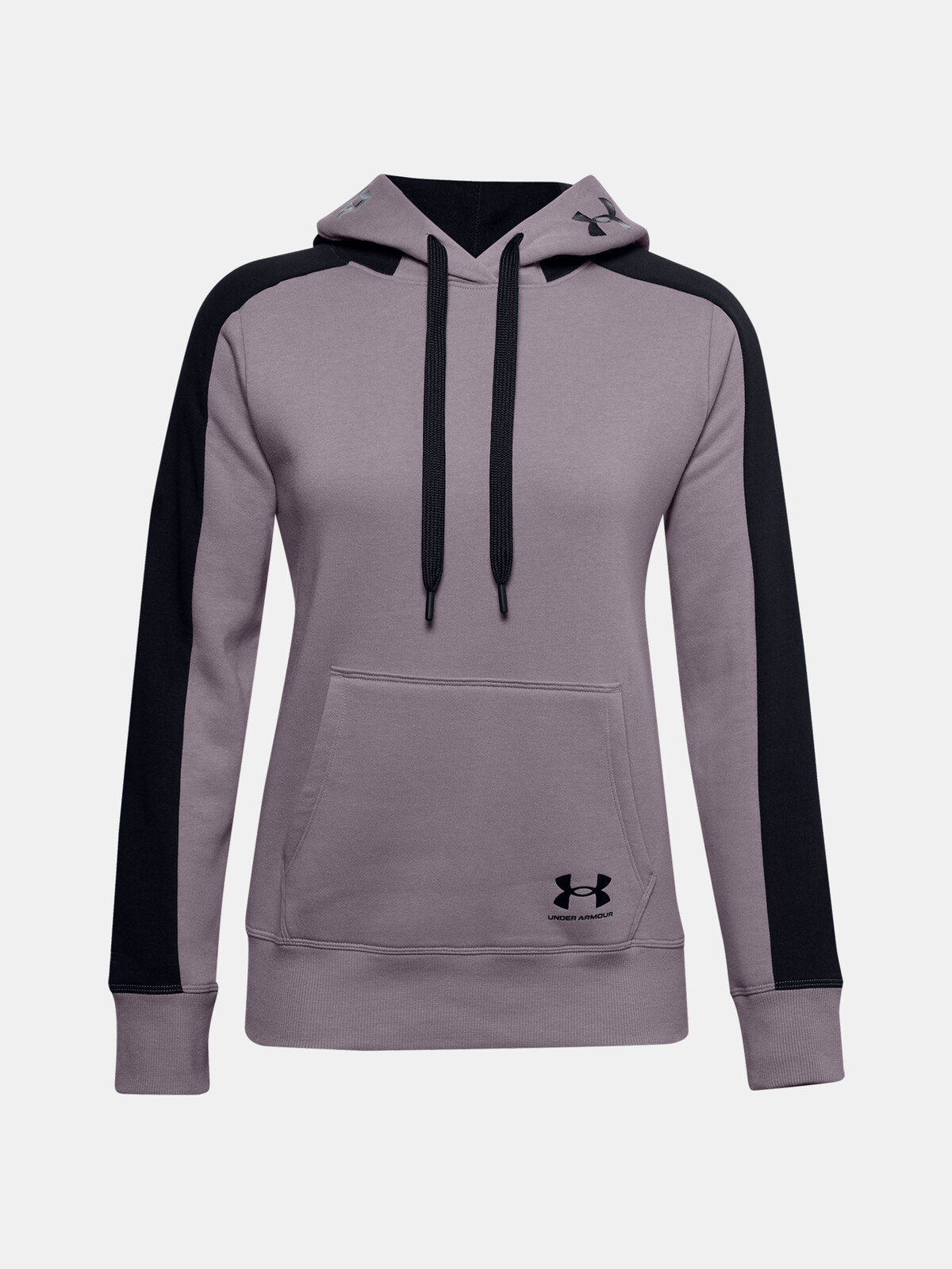 Under Armour Sweatshirt Rival Flece Grphic CB Hoodie-PPL - Ladies