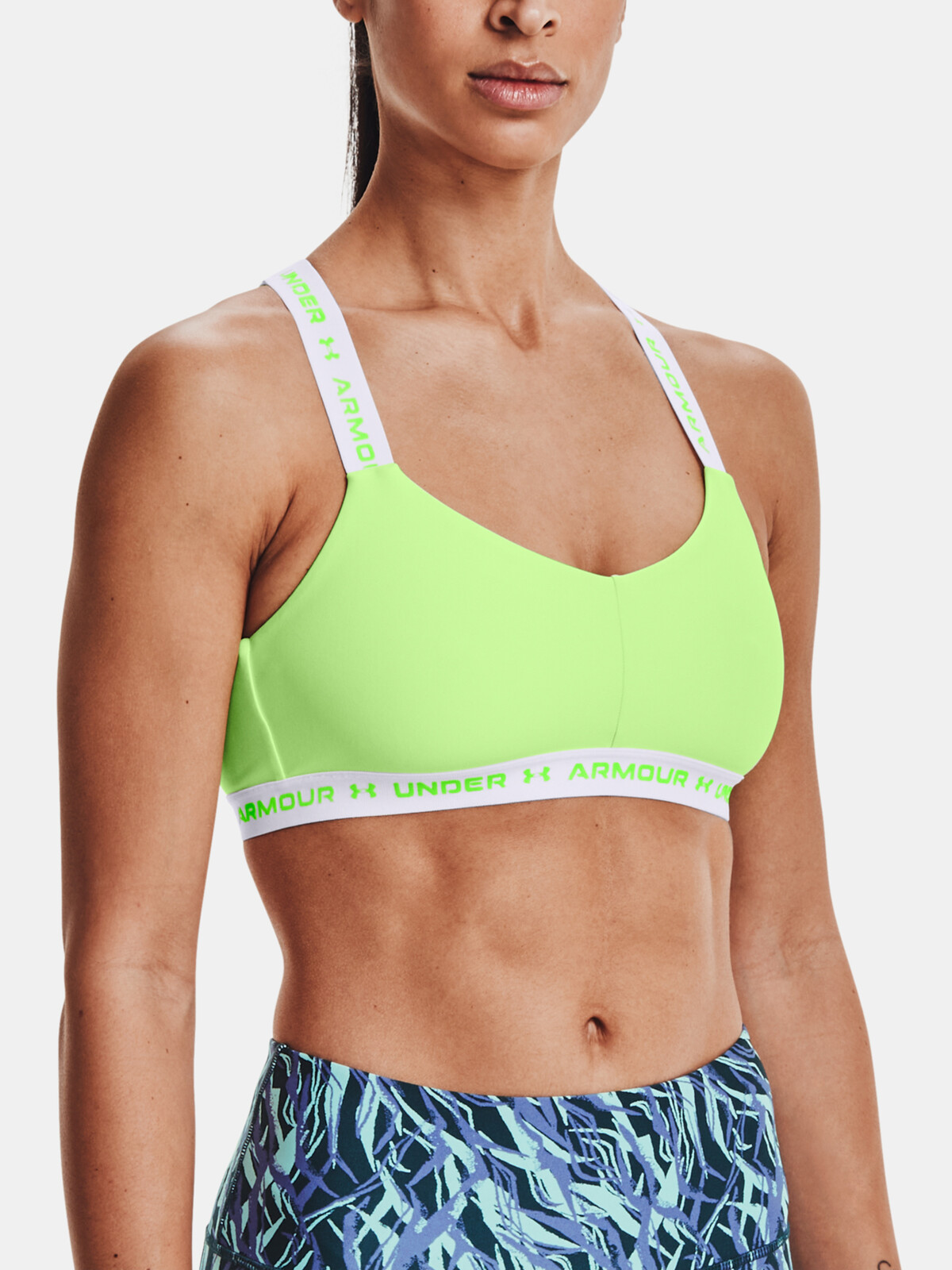 Under Armour Bra UA Crossback Low-GRN - Ladies